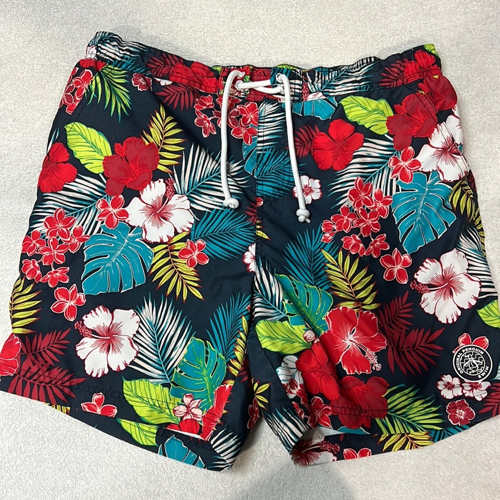 Penguin mens swimsuit, worn once!
